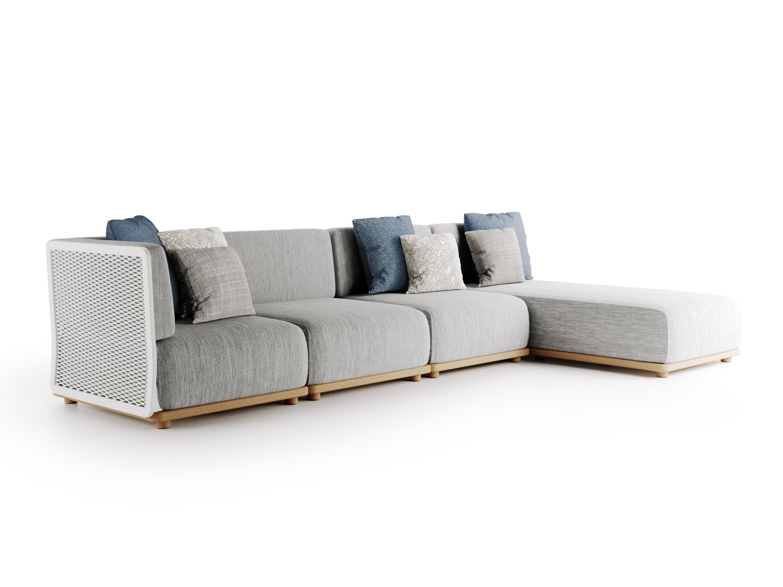 4-местный тканевый модульный садовый диван Atmosphera Switch ARCH-00023817 - Вид №8