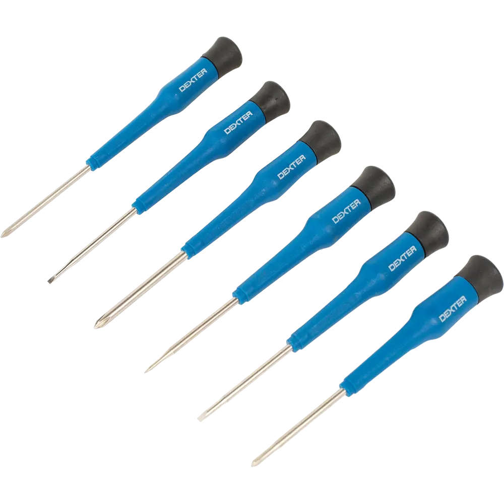 Набор прецизионных отверток Dexter для точных работ, 6 предметов 18149170 STLM-0009642
