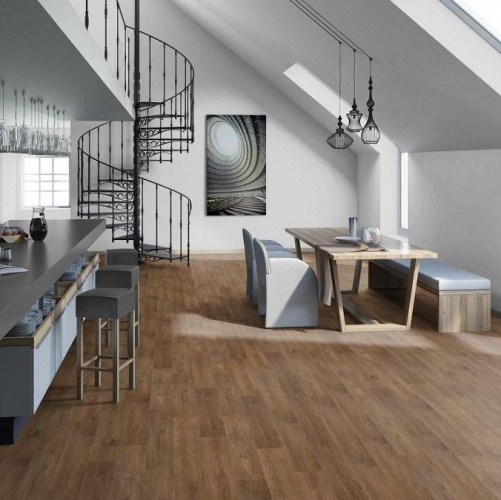 Виниловый ламинат Tarkett New Age Orto Дуб с брашью (Текстурированная) 914,4х152,4/101,6 мм 1000901208 - Вид №1