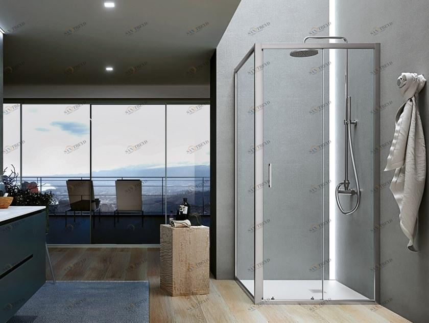 Gruppo Geromin Душевой уголок угловой с распашной дверцей Forty sun-id-1443791