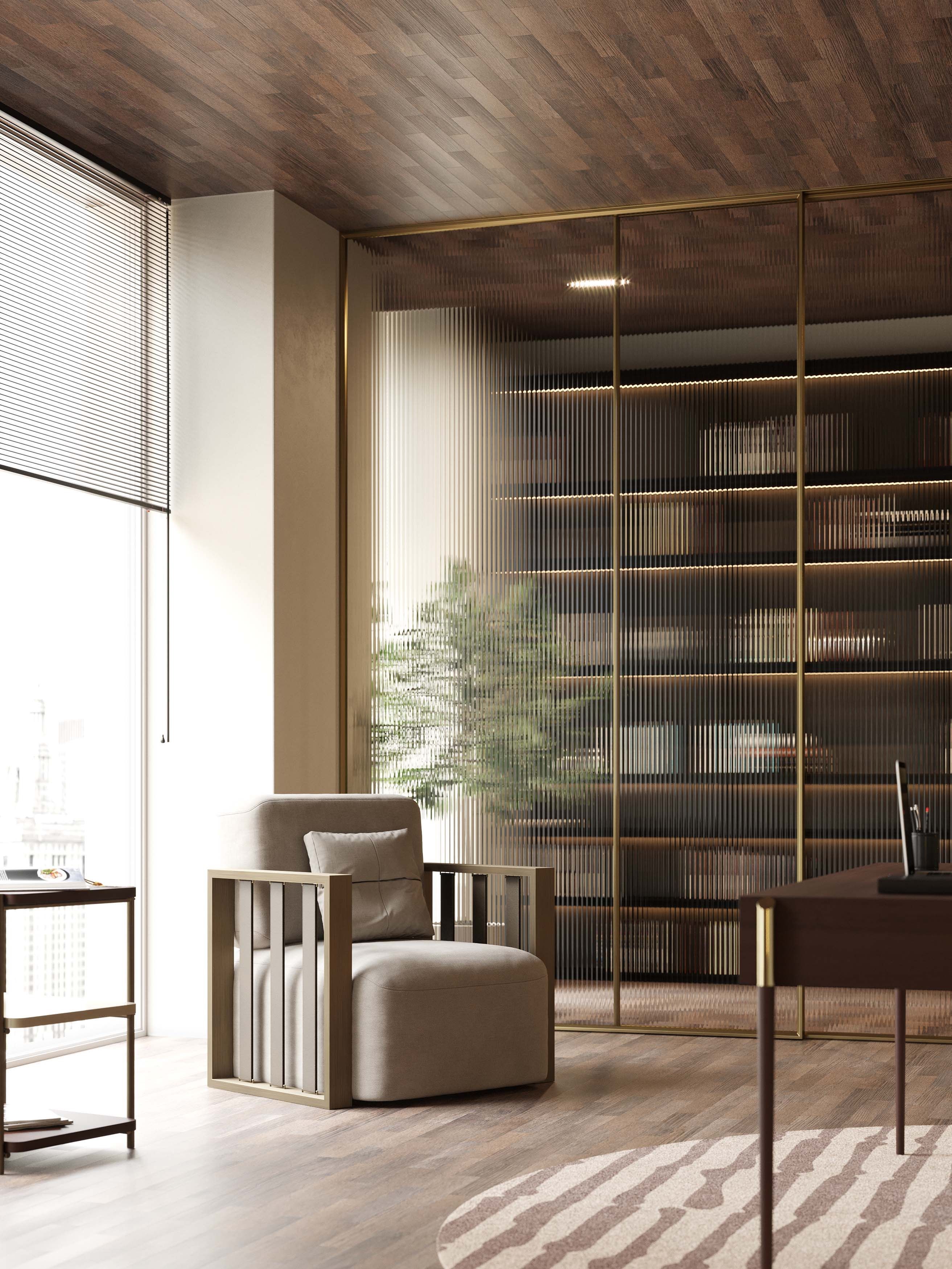 Тканевое кресло с подлокотниками Stylish Club His &amp ARCH-00119690 - Вид №11