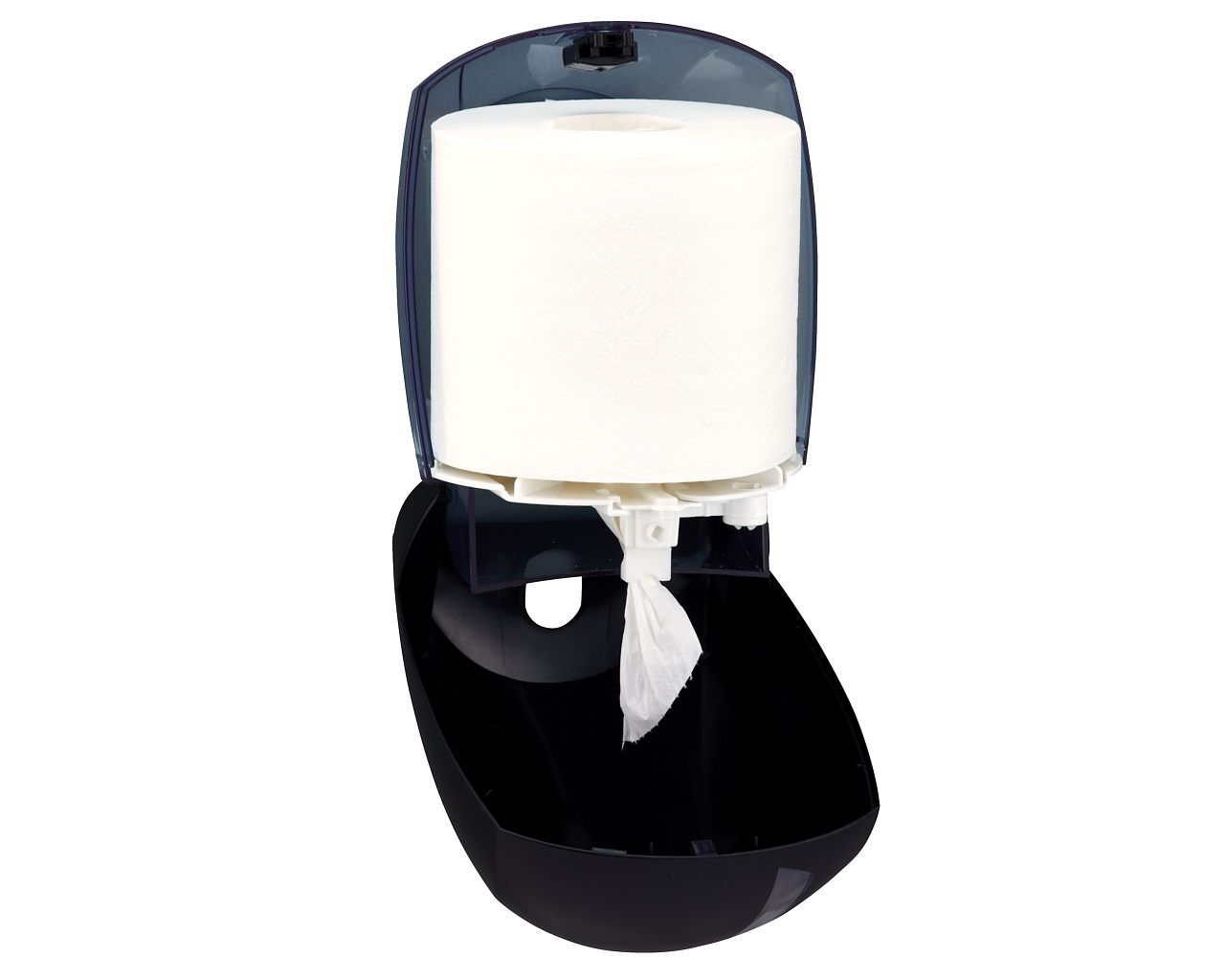 BJC702 CENTER PULL держатель для рулонов туалетной бумаги или полотенец, АБС-пластик, черный Merida  - Вид №2