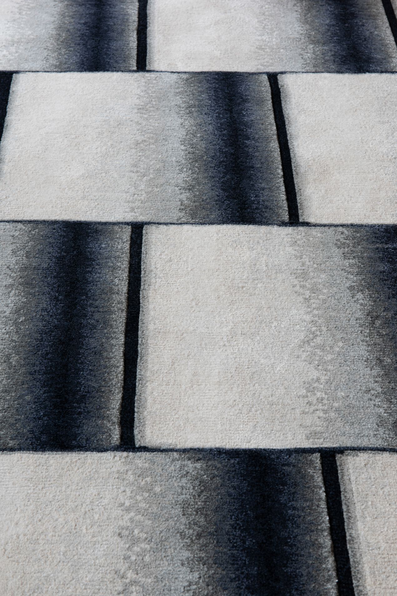 Прямоугольный шерстяной ковер ручной работы Tapis Rouge космический обман ARCH-00019400