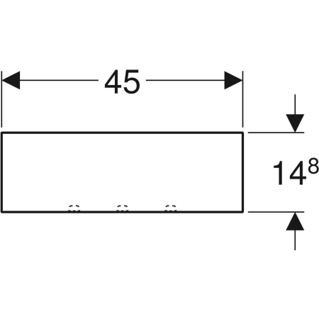 500.617.16.1 Настенная полка Geberit Acanto Geberit  - Вид №3