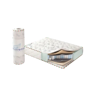 90474845 Матрас Corretto Capri Roll 140x195 см, независимый пружинный блок, двуспальный, ортопедический, кокосовый STLM-1324886