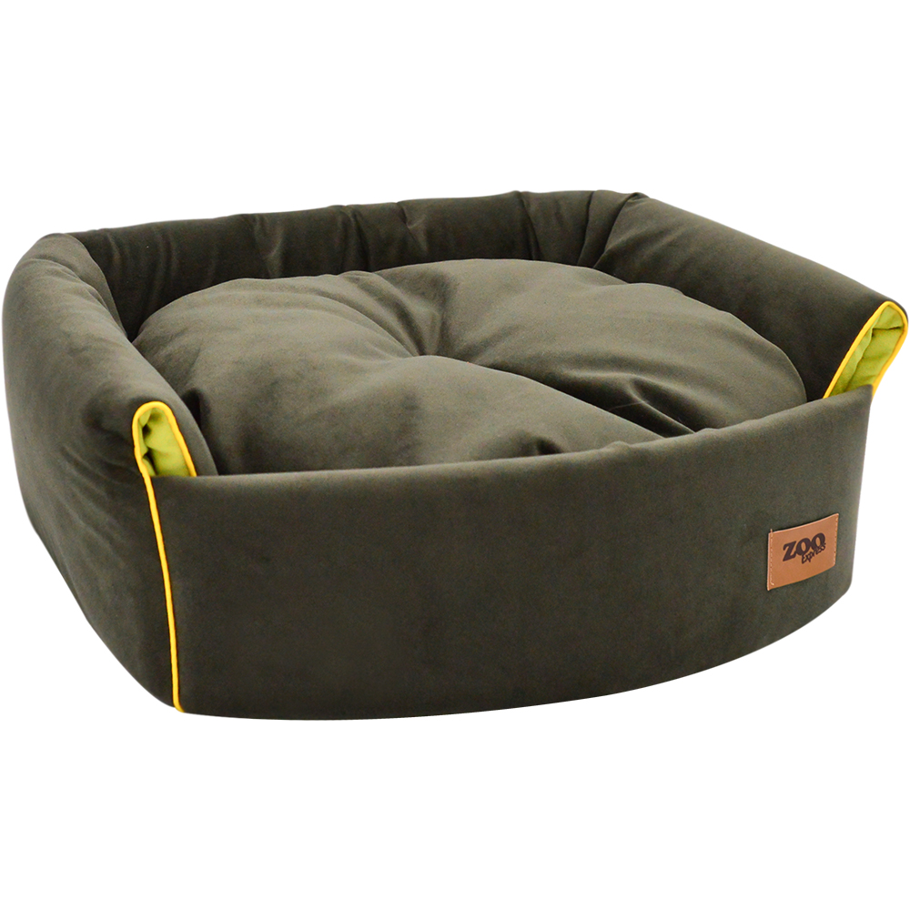 ПР0054470 Дом эстрада-трансформер для животных Ампир мебельная ткань №3 48х43х43см оливковый/зелен. ZOOEXPRESS  - Вид №1