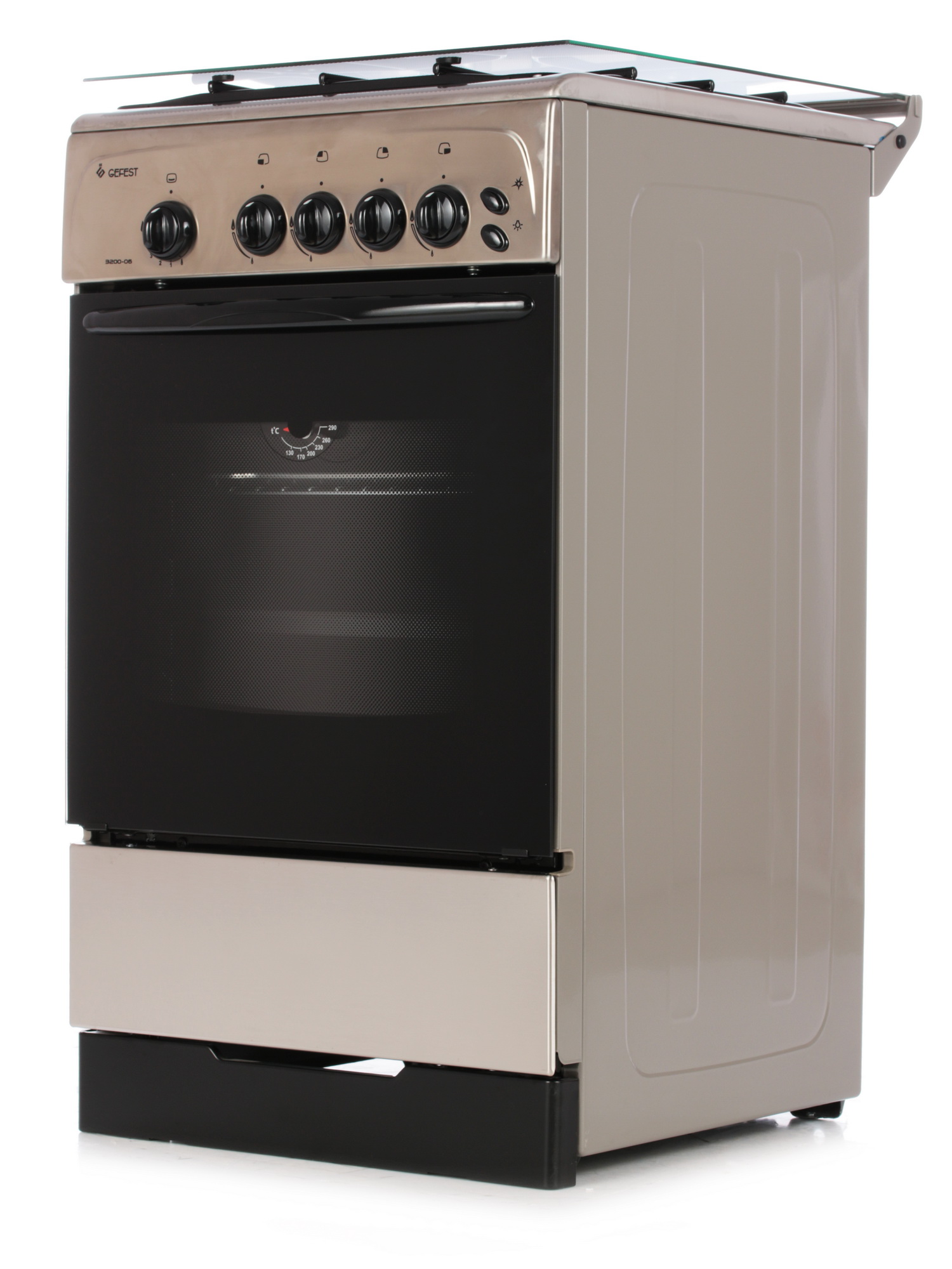 1089277 Газовая плита Gefest 3200-06 К62 серебристый STDN-0110191 - Вид №2