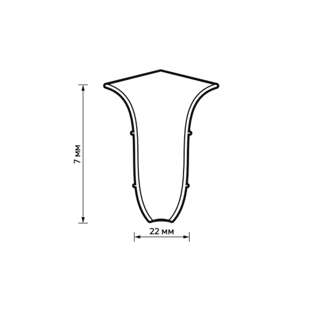83411586 Угол для плинтуса внутренний Artens Дуб Бронберг 70 мм 2 шт. STLM-0891402  - Вид №4