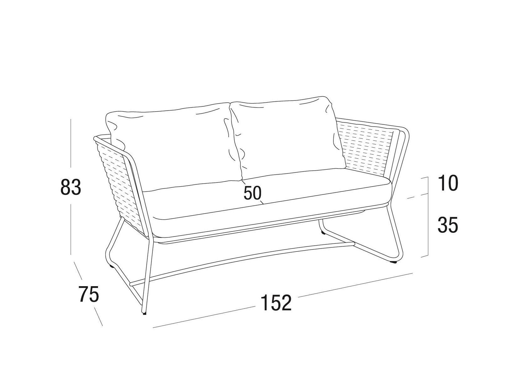 2-местный диван Roberti ARCH-00096874 - Вид №2