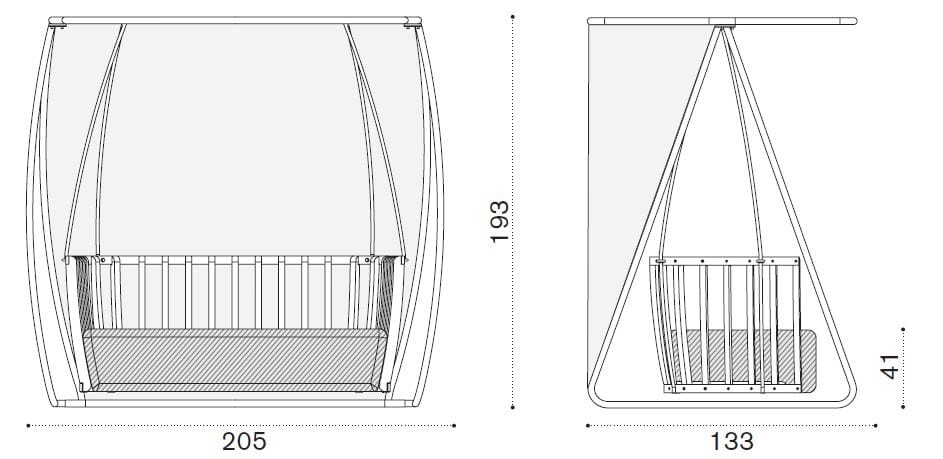 Качалка из тикового дерева Ethimo ARCH-00069968 - Вид №7