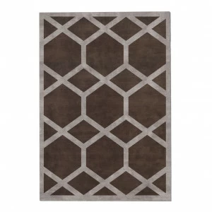 Ковер Ashton Cocoa 200x290 коричневый RUGBERRY ДИЗАЙНЕРСКИЕ, AHSTON 326032 Серый;коричневый