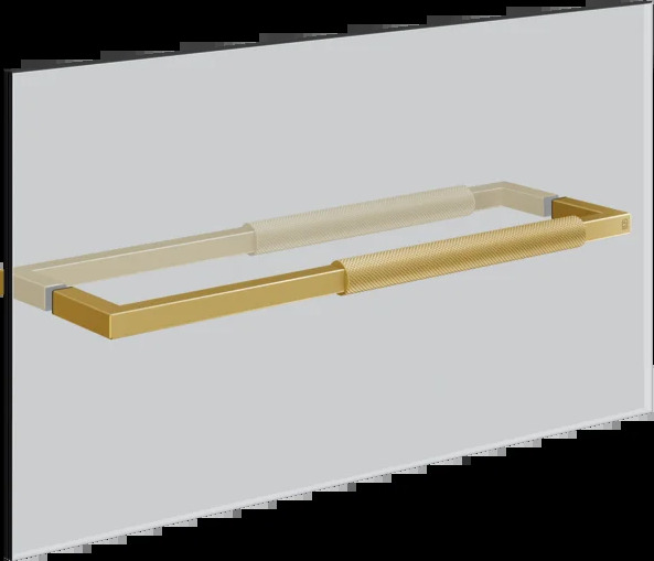 Полотенцесушитель 67644 716 Gessi Shower g PVD С ЗОЛОТОЙ ЩЕТКОЙ