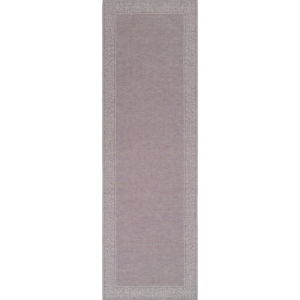 LEI_38_54_150 Скатерть-дорожка, 50/150 сиреневый 100% лен жаккард LEITNER Santreyd 