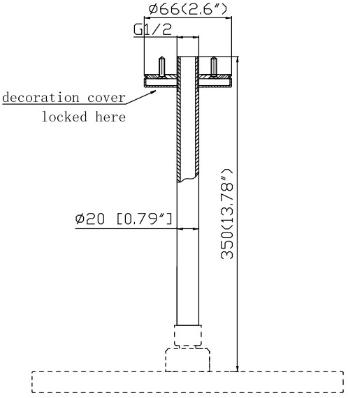 JEE-O Подвесной кронштейн для душа Slimline 801-6810/20/30-3/4 - Вид №2