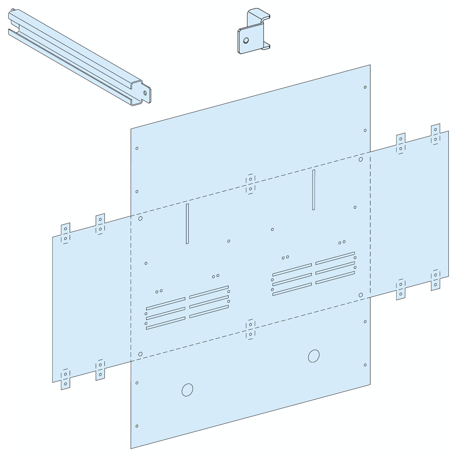 03508 МОНТАЖНАЯ ПЛАТА 6М Schneider Electric PRISMA G 