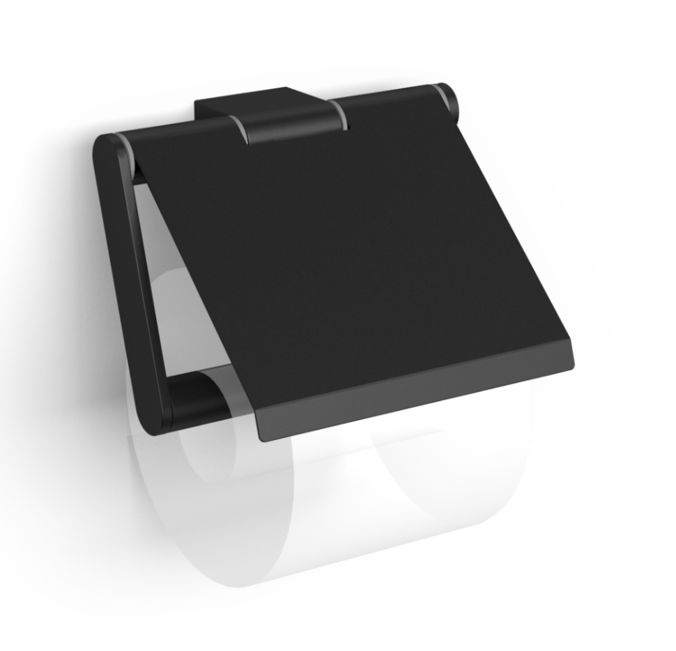 28041A-BP Бумагодержатель подвесной цвет черный матовый LANGBERGER Accessories, BLACK EDITION - Вид №1