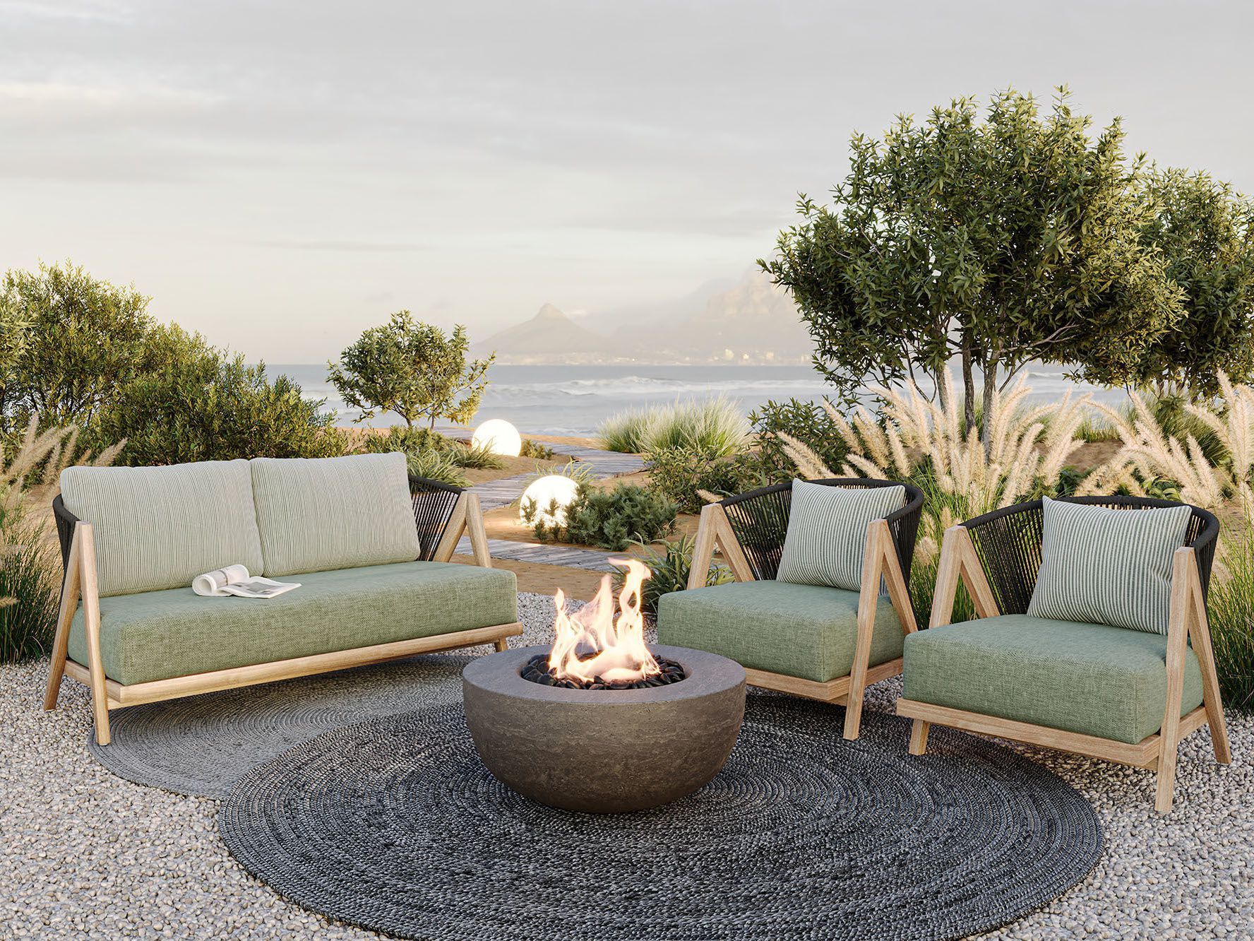 Мягкое ТИК садовое кресло с подлокотниками Walters Arbor ARCH-00131288 - Вид №1