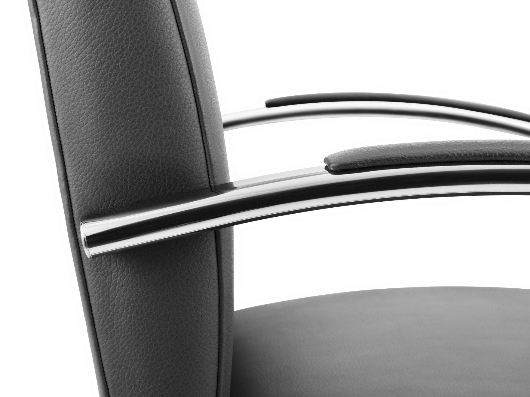 Кожаный консольный стул с подлокотниками Spiegels .prado ARCH-00149674 - Вид №3