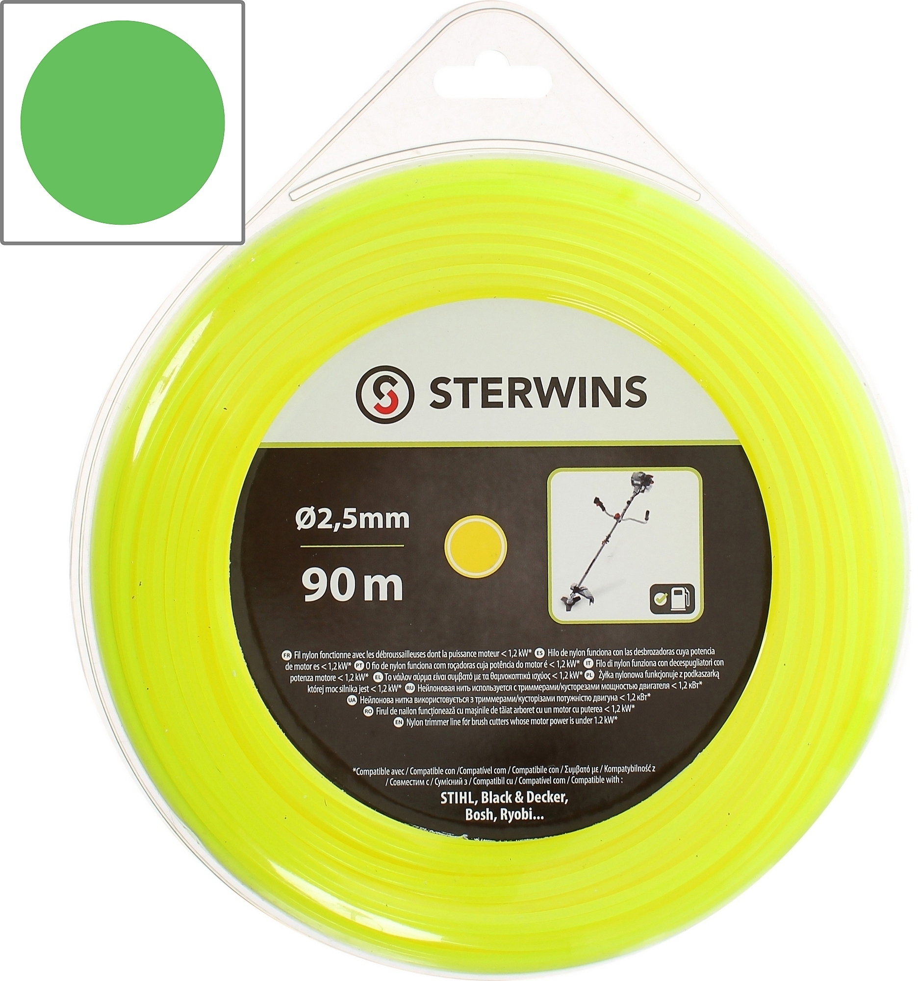 81946352 Леска для триммера ø2.5 мм 90 м круглая STLM-0014416 STERWINS