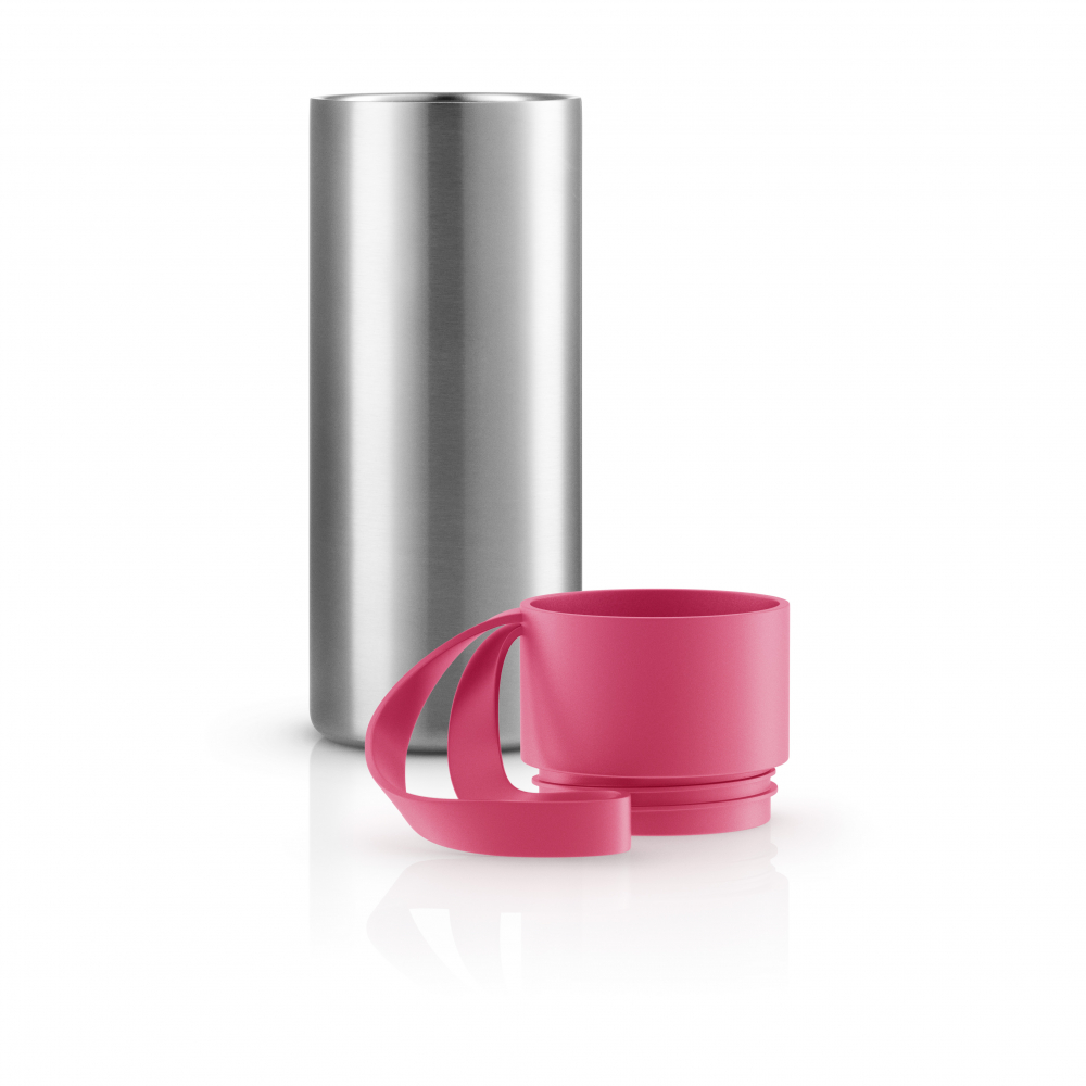 EVA SOLO 567449 Термос To Go, 350 мл, розовый Нержавеющая сталь, силикон, пластик  - Вид №1
