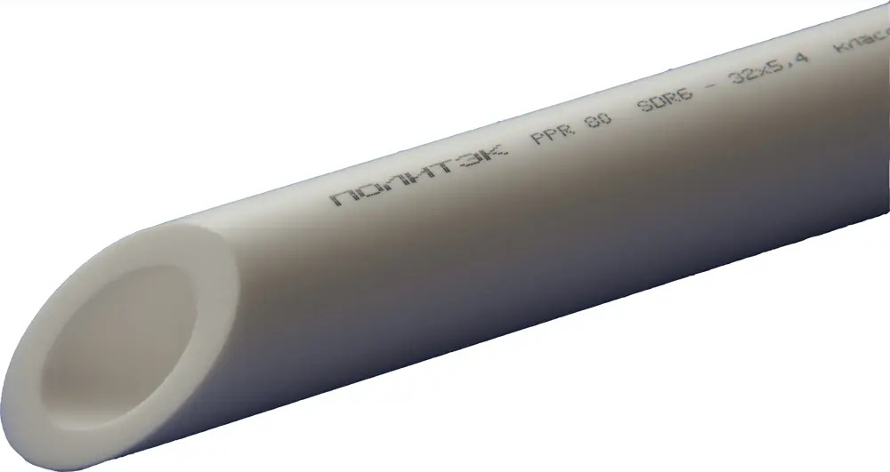 Полипропиленовая труба Политэк 50 мм для систем отопления и водоснабжения 82571520