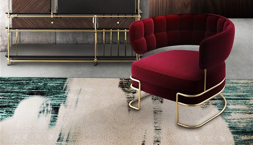 Porustudio Бархатное кресло с подлокотниками Madison sun-id-1484242 - Вид №4