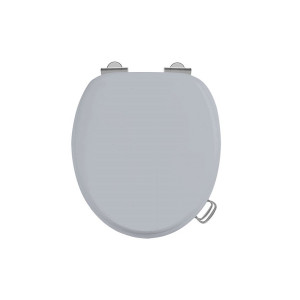 Burlington Классическое серое мягкое закрытое сиденье с никелевыми ручками S46 ARCA51 NKL