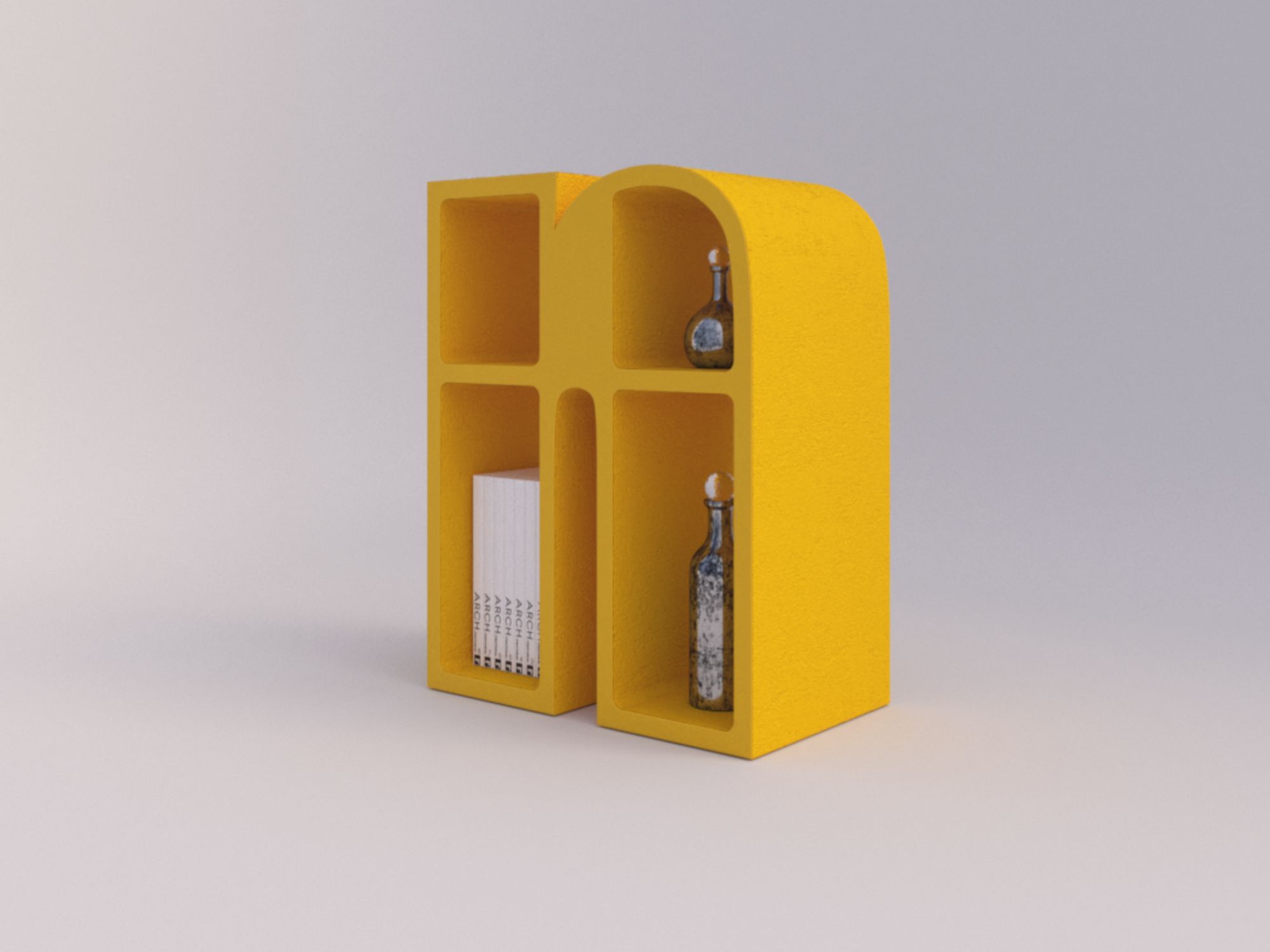 Мебель контейнеры в бетонной конструкции Voltan 555 ARCH-00021949 - Вид №110