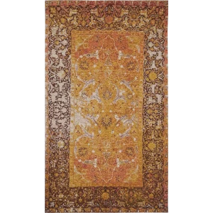 Ковер полиэстер/хлопок Прато 59 Х 195x285 см цвет золотистый