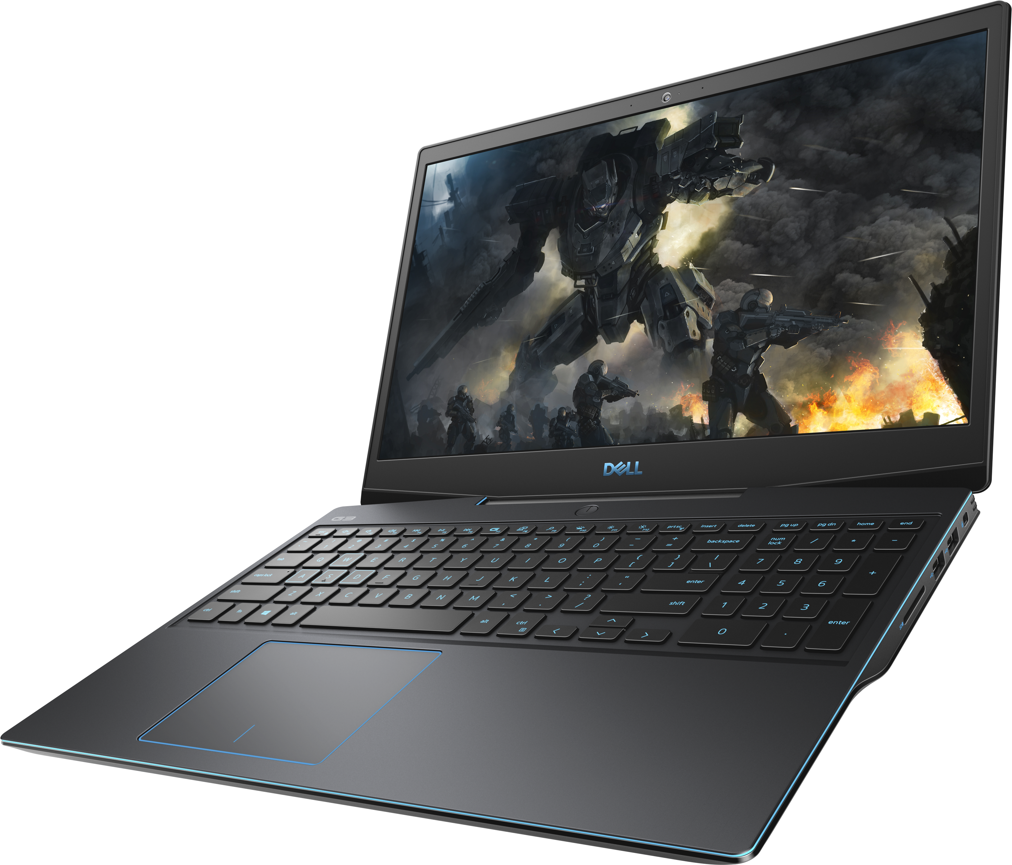 G315-8503 g3-3590 15.6"(1920x1080 (матовый, 144hz) ips)/intel core i7 9750h(2.6ghz)/16384mb/1000+256ssdgb/nodvd/ext:nvidia geforce gtx1660ti(6144mb)/bt/wifi/black/w10 + backlit/fp Dell Santreyd  - Вид №13