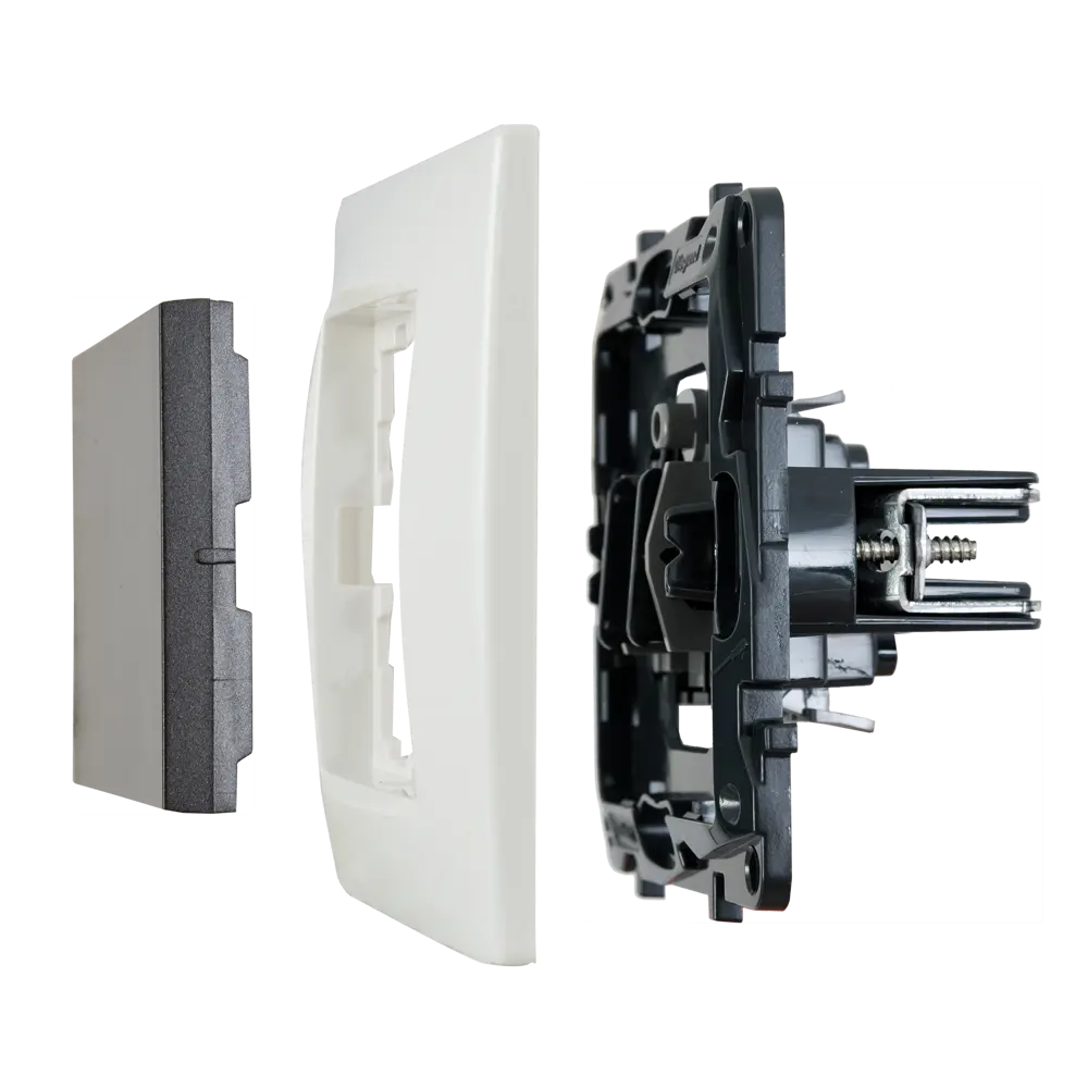 Переключатель одноклавишный - Legrand Structura - 10А 250В безвинтовые зажимы - магнезиум 82064611 STLM-2036660 - Вид №5