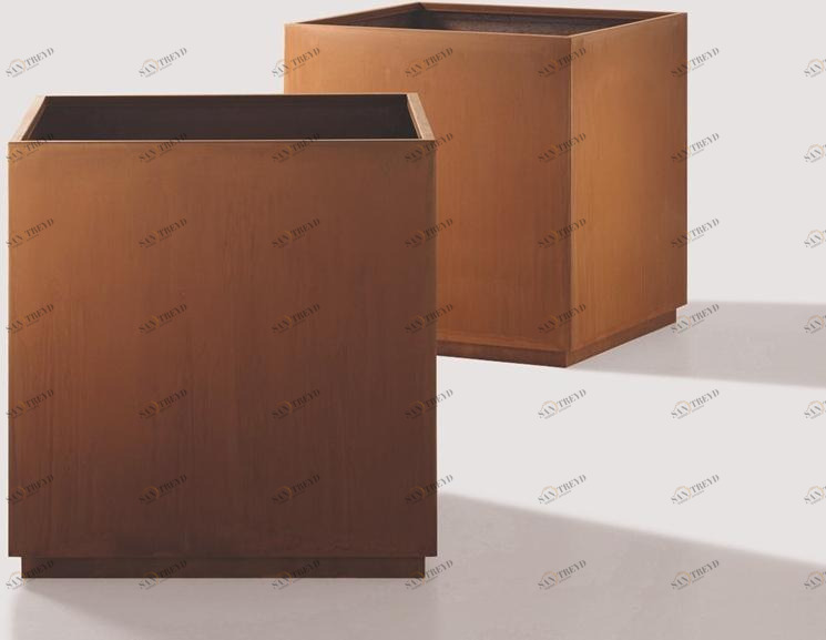 DE CASTELLI Квадратный металлический горшок для растений sun-id-1354587