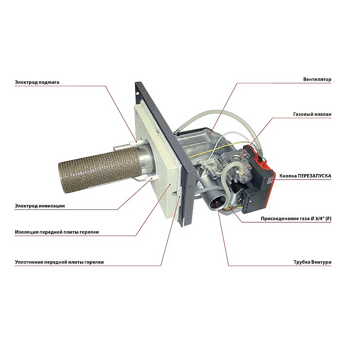 Горелка газовая ACV BG 2000-S 70 для HeatMaster 237D0159 - Вид №2