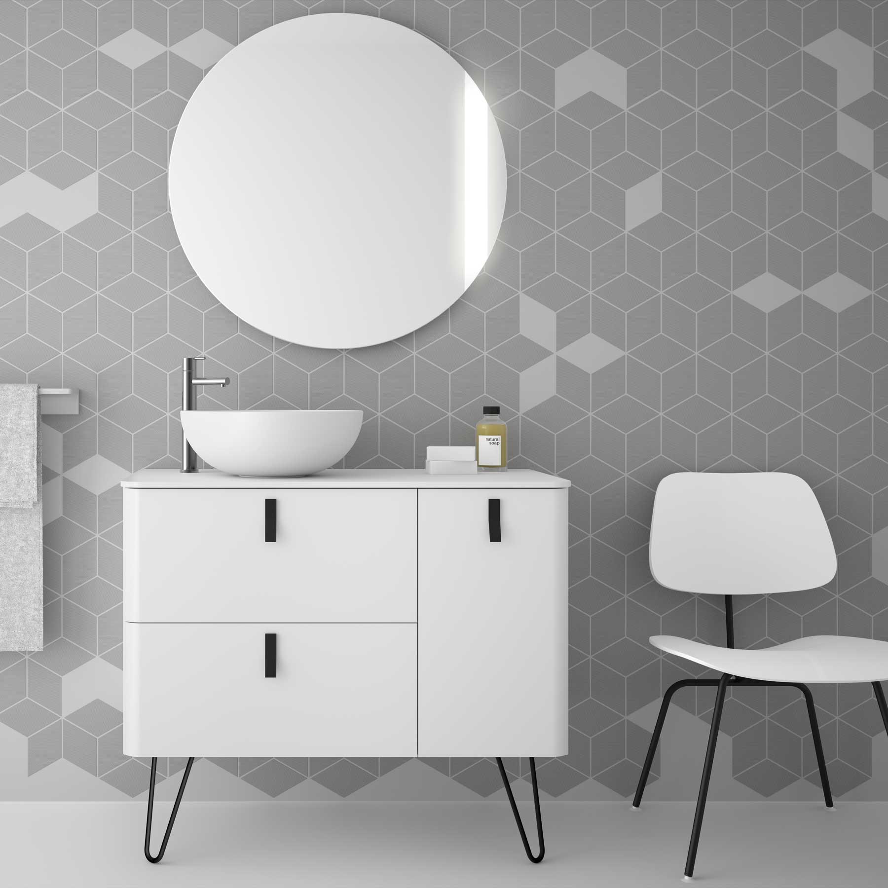 24717 SALGAR Комплект из 2 ножек UNIIQ BLACK 230 мм  - Вид №1