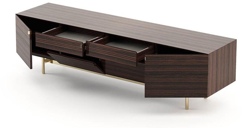 Laskasas Деревянная тумба под ТВ с ящиками Stewart sun-id-1466735 - Вид №1