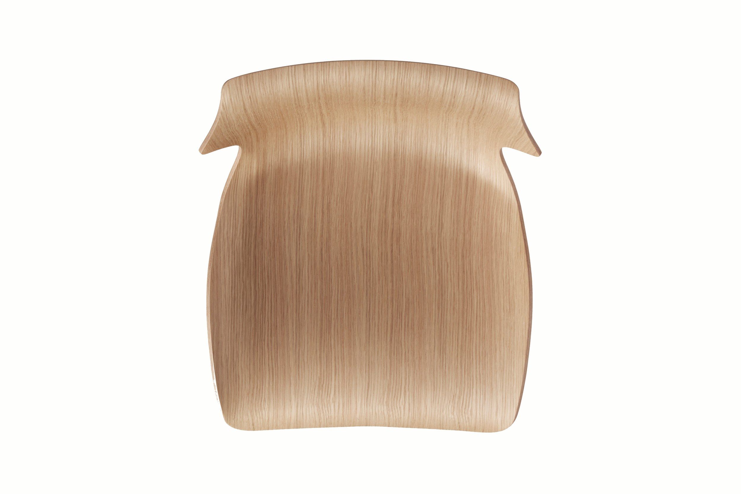 Стальной и деревянный барный стул со спинкой BassamFellows Petal ARCH-00059576 - Вид №8