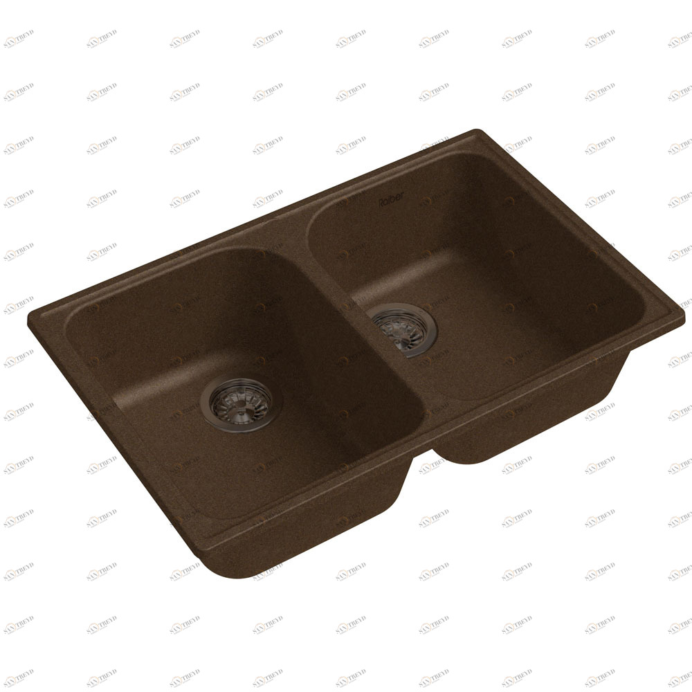 RQ610 шоколад Мойка кухонная прямоугольная Raiber 