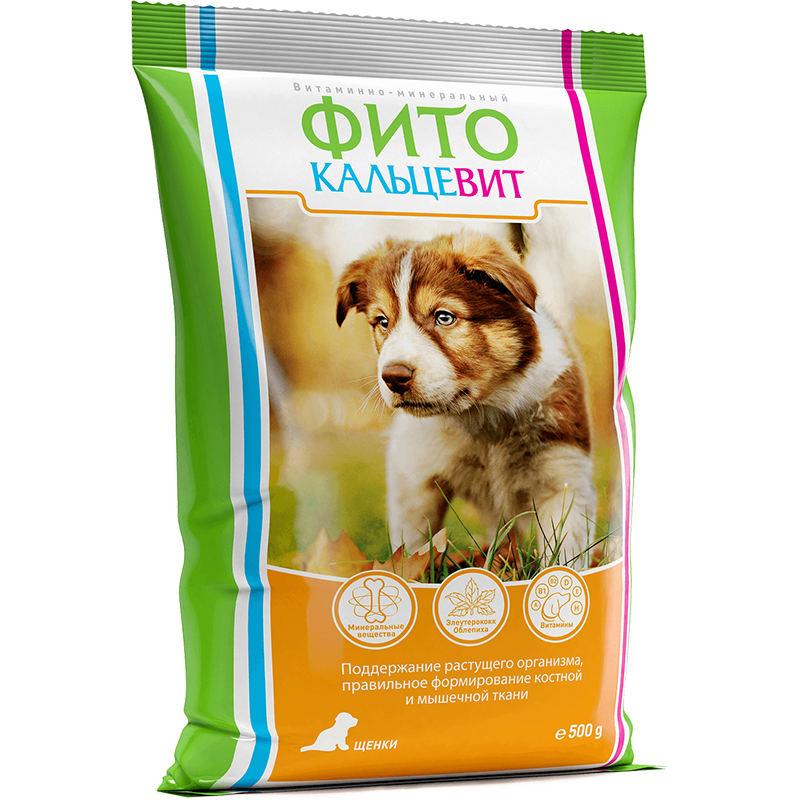ПР0051300 Подкормка для щенков MEALBERRY Фитокальцевит 500г БИОФАРМТОКС НПФ 
