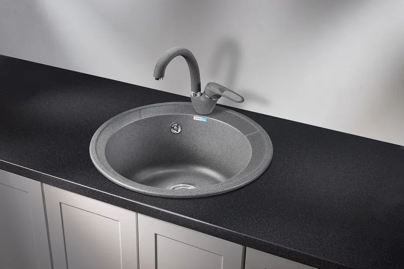 4802, ГРАФИТ, кухонная мойка, СтандАРТ кварц GRANULA Standart 4802-ST16