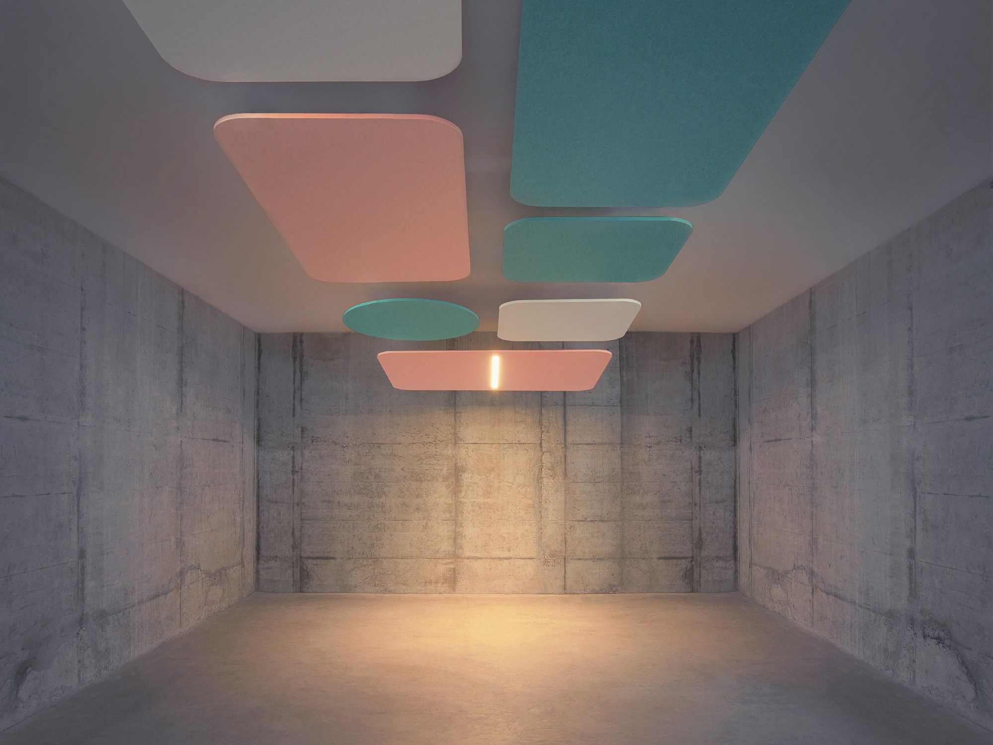 Подвесная акустическая панель ECHOJAZZ ECHOLED® LINEAR ARCH-00130645 - Вид №1