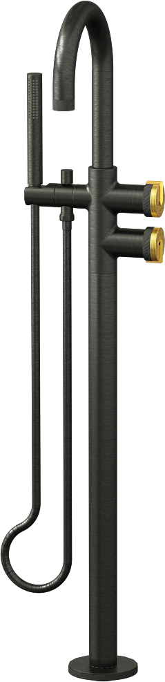 E-11554-R1BAU-L1AU-BOX Смеситель напольный отдельностоящий (внешняя часть) GRAFF MOD+