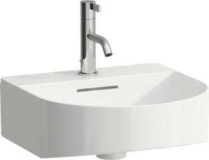 H8163414001091 Мини-раковина, для установки на поверхность, включает керамическую крышку для сливного отверстия LAUFEN PRO