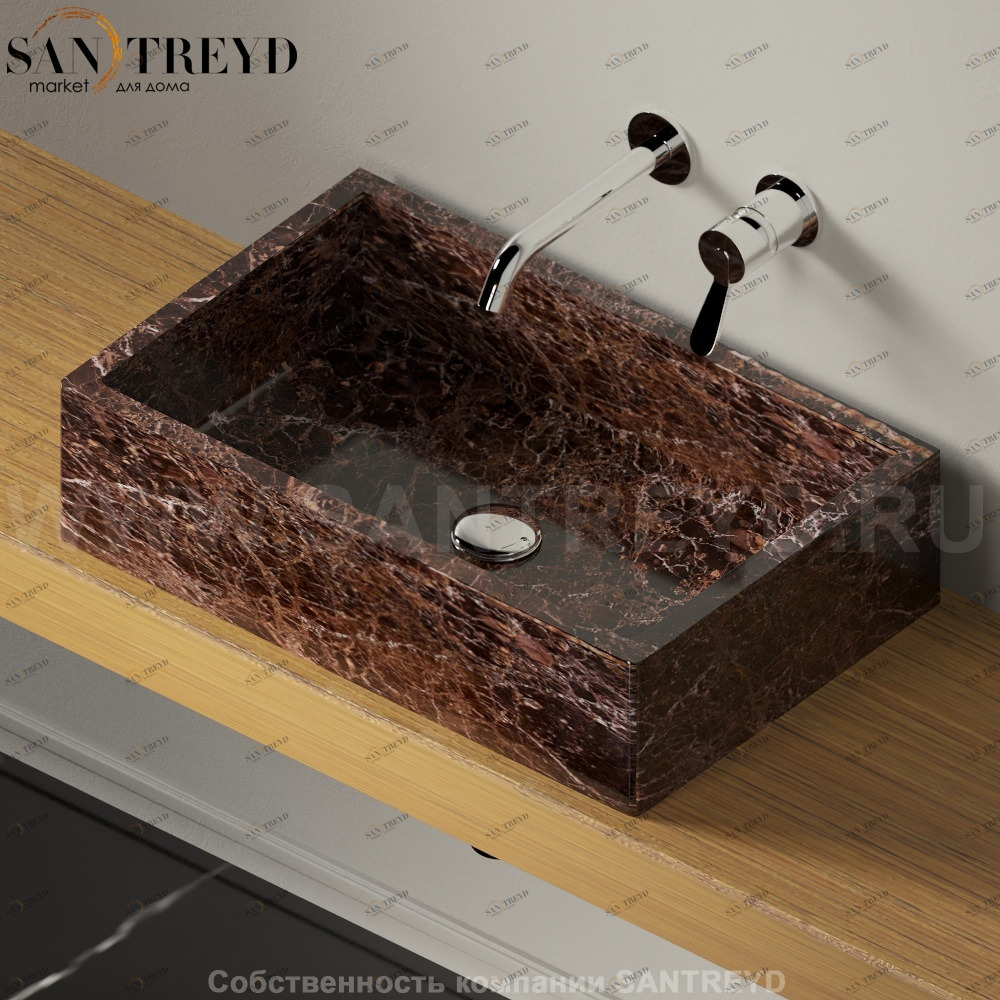 ACER0730PED Накладная раковина на столешницу  прямоугольная Agape 