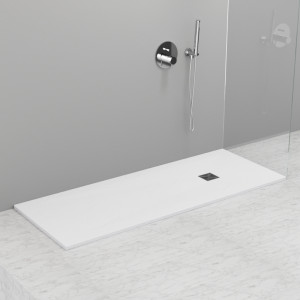 703830 Душевой поддон из минерального литья БЕЛЫЙ МАТОВЫЙ в комплекте с сифоном, Kerasan DOCCIA Италия
