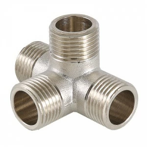 VTr.661.N.0004 Фитинг резьбовой – крестовина двухплоскостная Valtec ½