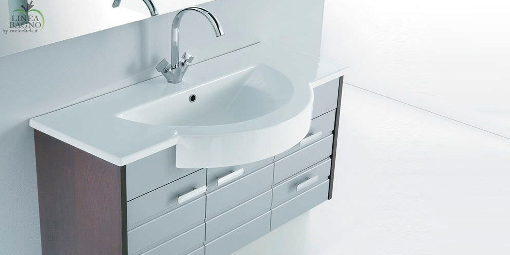 FO08535101 Полувстраиваемая раковина консольная 50 см белая Disegno Ceramica Fonte  - Вид №1