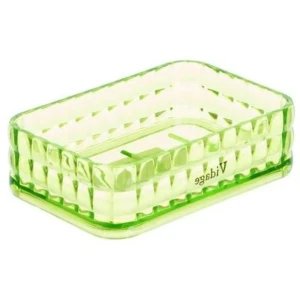 Мыльница настольная Vidage «Корбу» пластик цвет зелёный