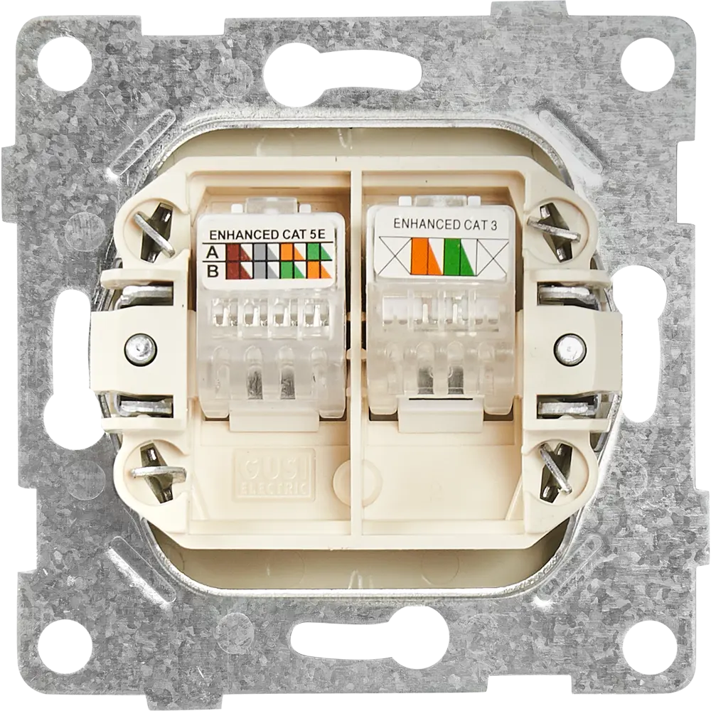 Интернет-розетка GUSI Electric для телефона и компьютера с подключением RJ45/RJ12 83864420 Ugra STLM-0045204 - Вид №3