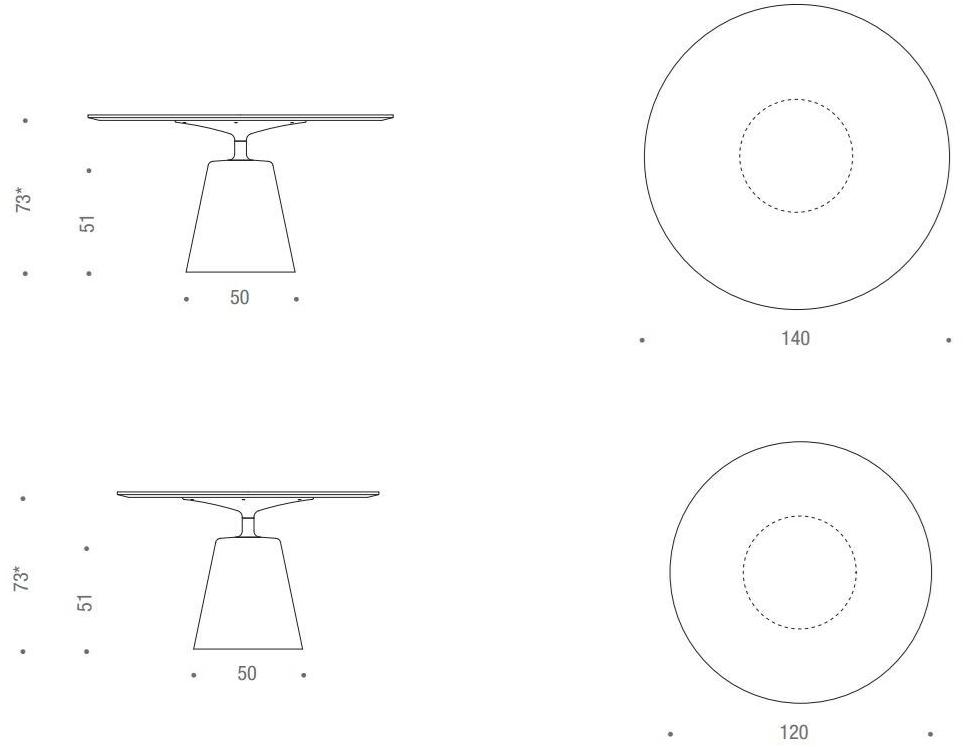 MDF Italia Круглый бетонный стол sun-id-1375717 - Вид №12