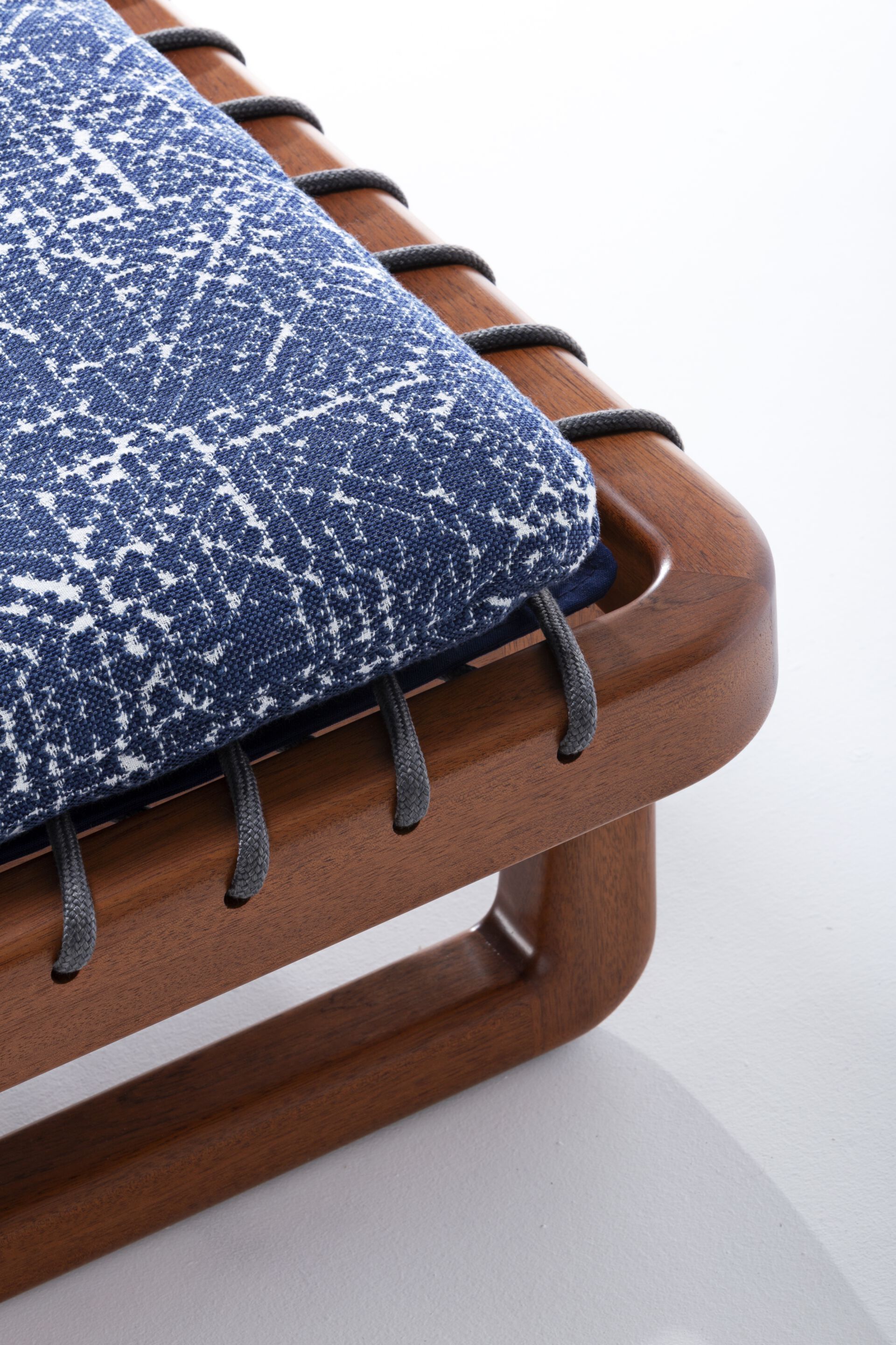 Садовая кровать с откидывающейся спинкой из красного дерева и ткани Exteta Sunset ARCH-00127341 - Вид №5